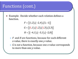 2.1 Basics of Functions and Their Graphs | PDF