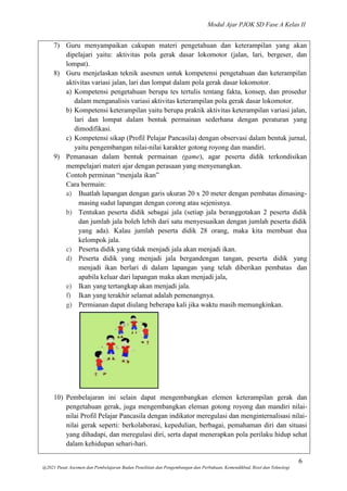 2 Gerak Lokomotor Pjok Sd Fase A Kelas 2 Docx 2 Gerak Lokomotor Pjok Sd Fase A Kelas 2 Docx