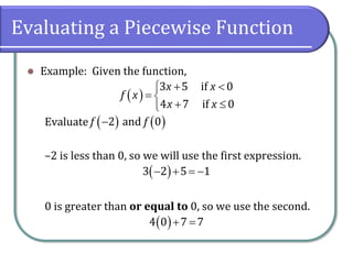 2.2 More on Functions and Their Graphs | PPT