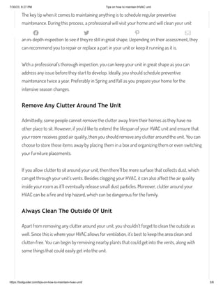 Tips on how to maintain HVAC unit