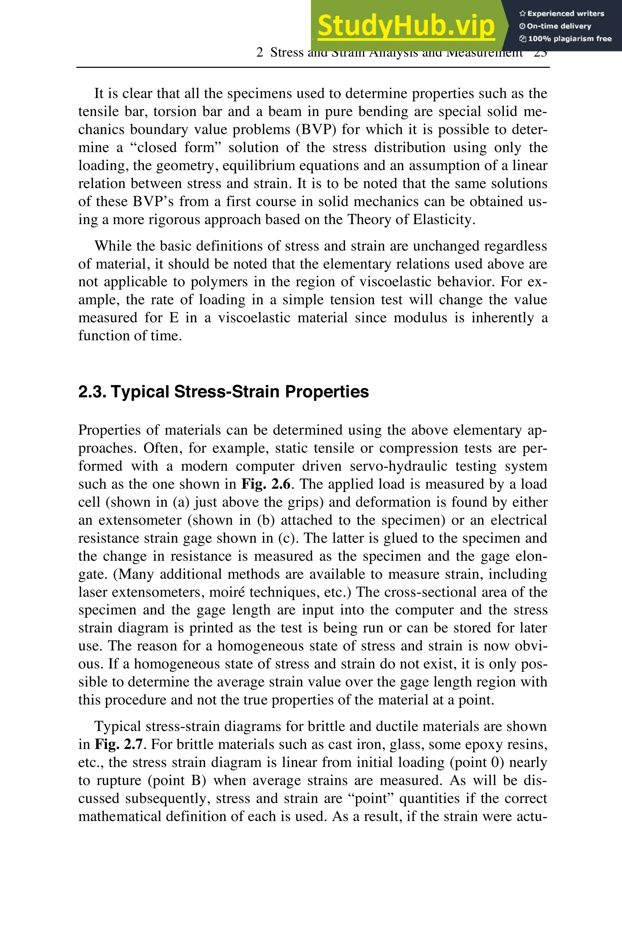 2. Stress And Strain Analysis And Measurement | PDF