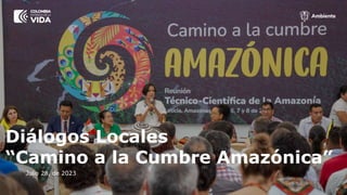 Diálogos Locales
“Camino a la Cumbre Amazónica”
Julio 28, de 2023
 