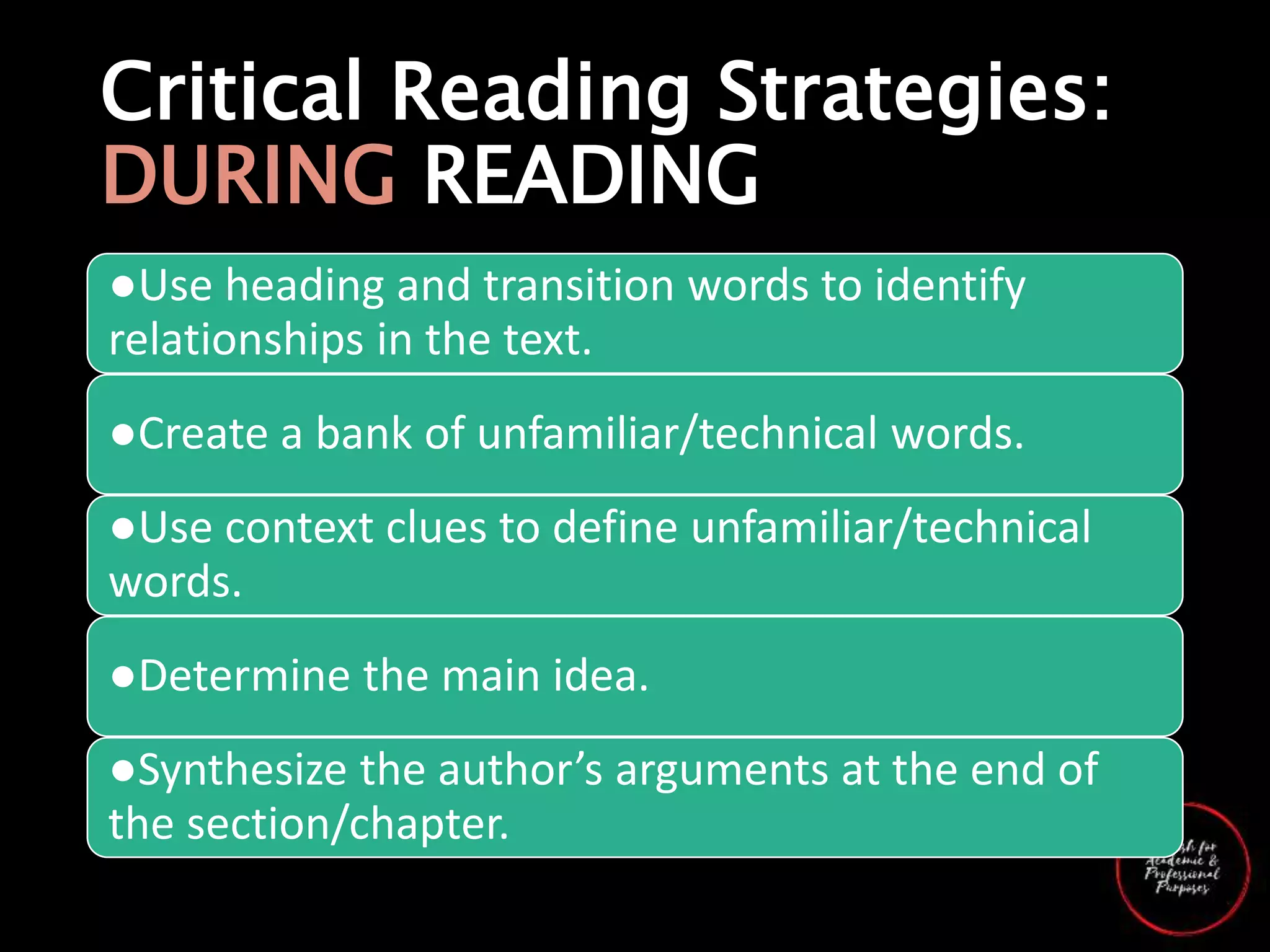2. EAPP - Text Structures and Reading Strategies.pptx