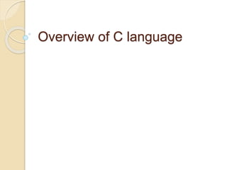 2.Overview of C language.pptx