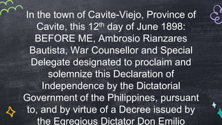 what does the declaration of independence proclaim