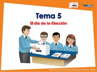 Título de la Presentación
Eldía de la Elección
 