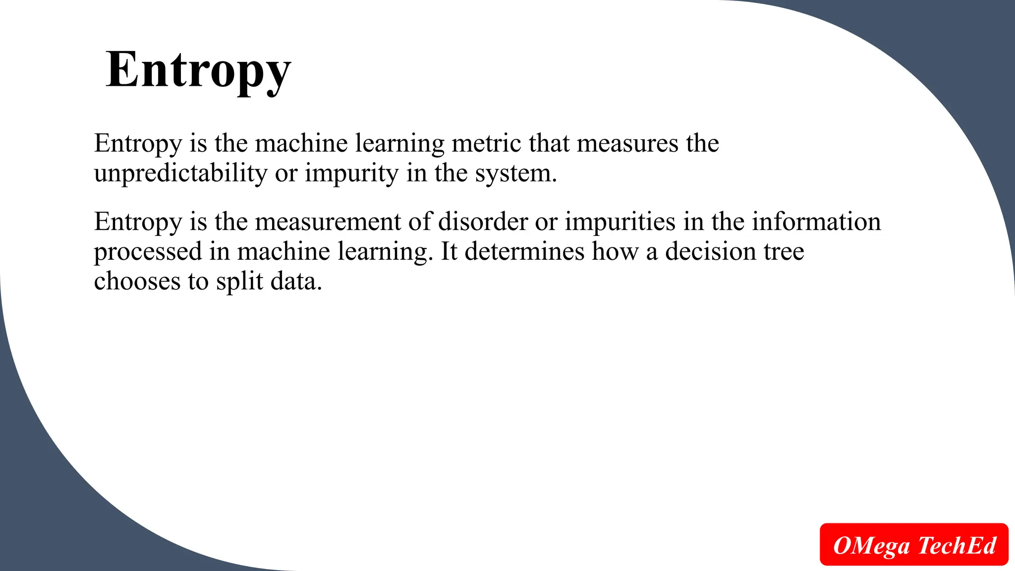 Entropy and information gain in decision tree. | PPTX | Physics | Science