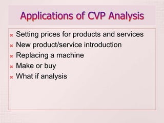 2. Cost Volume Profit Analysis - a tool for decision making | PPTX