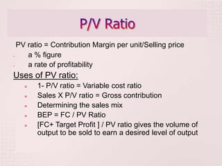 2. Cost Volume Profit Analysis - a tool for decision making | PPTX