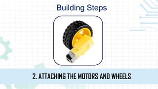Building Steps
2. ATTACHING THE MOTORS AND WHEELS