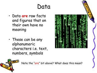 Data and Information Details and Differences | PPT