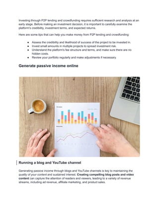 Passive Income Strategy: How to Earn More Effectively? | PDF