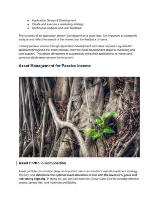 Passive Income Strategy: How to Earn More Effectively? | PDF