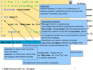 Introduction to C++ lecture ************ | PPTX