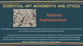 Art Movements and Styles.pptx................................. | PPTX