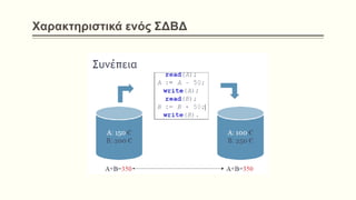 Χαρακτηριστικά ενός ΣΔΒΔ
 