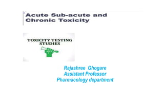 Rajashree Ghogare
Assistant Professor
Pharmacology department
 