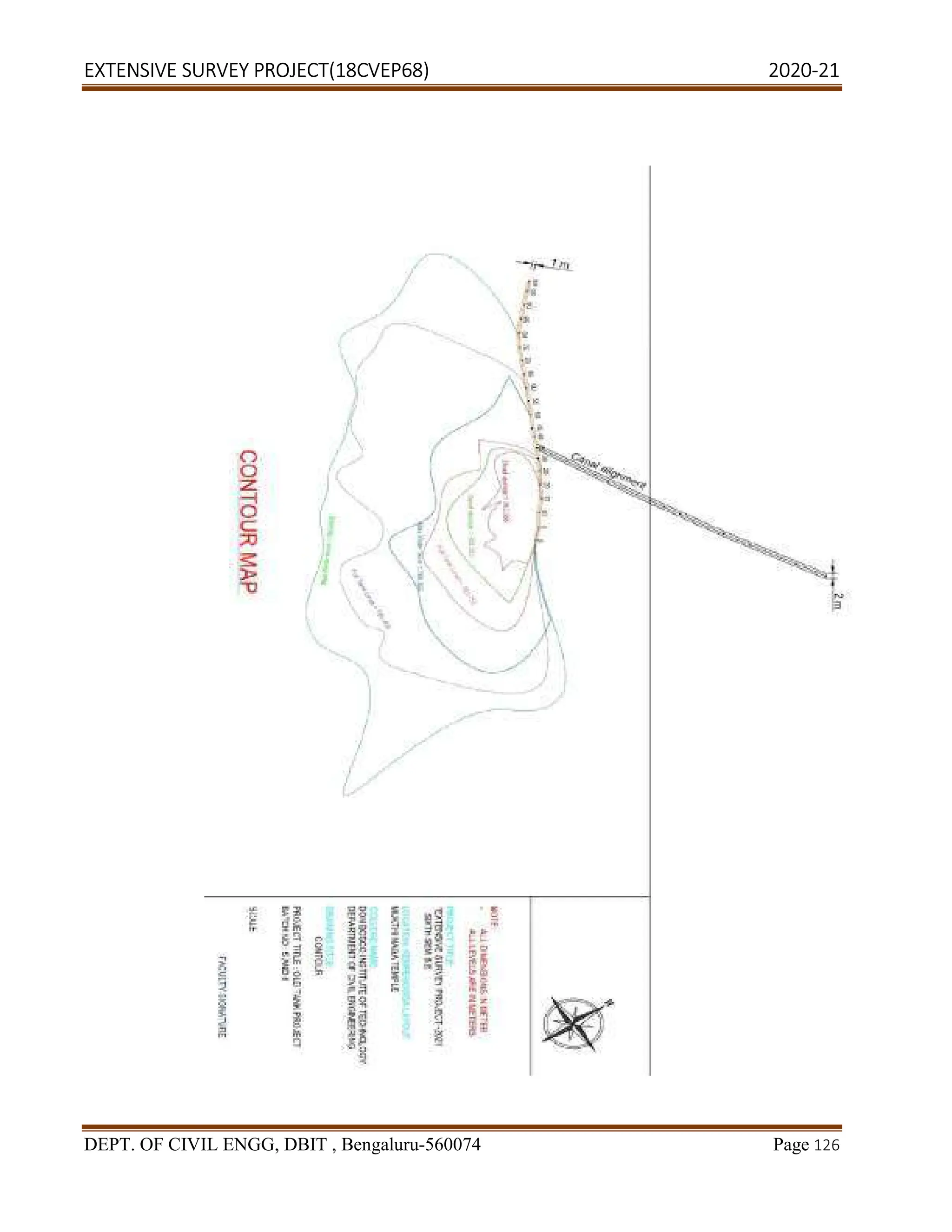 EXTENSIVE SURVEY PROJECT(18CVEP68) 2020-21
DEPT. OF CIVIL ENGG, DBIT , Bengaluru-560074 Page 126
 