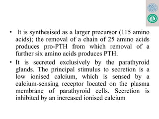 PTH & Calcitonin for MBBS, BDS, Lab. Med..pptx