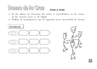 Popular de Polonia
 En las aldeas de Varsovia, los niños se encontraban en los cruces
de los camino para ir al colegio
 Realiza el musicograma que te ayudará para aprenderte la danza.
Introducción
 