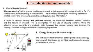 Introduction to Remote Sensing- Remote sensing” is the science (and to ...