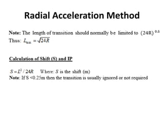 Radial Alignment Methods Road Geometric Design-The alignment is the route of the road, defined ...