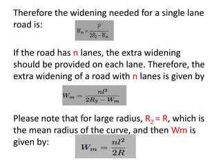 Road Geometric Design-The alignment is the route of the road, defined ...