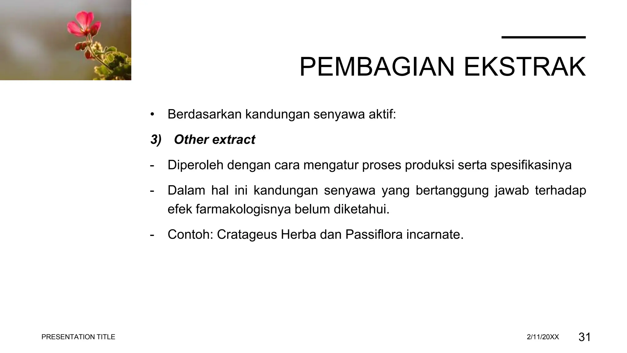 Fitokimia macam macam metode ekstraksi pptx