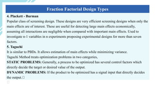 Factorial Design (M. Pharmacy- 1st Semester) | PPTX