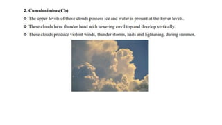2. Condesation, condensation nuclei, clouds