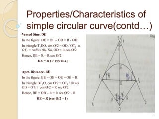 Module-1 Simple Circular Curveand it's propertiesPPT. X | PPTX
