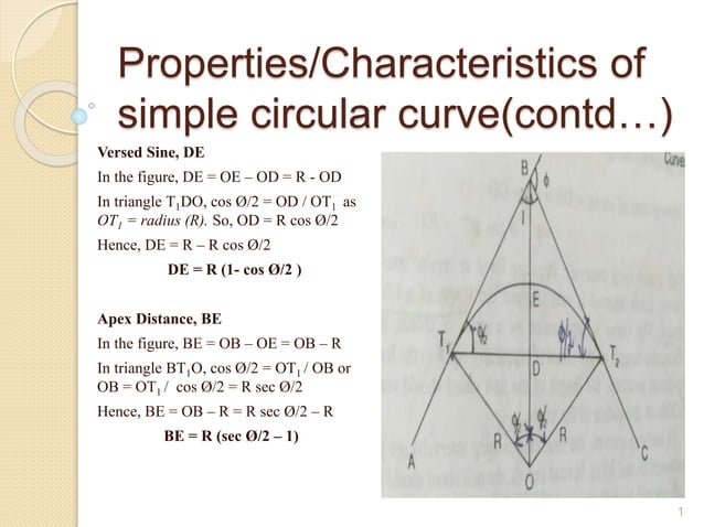 Module-1 Simple Circular Curveand it's propertiesPPT. X | PPT