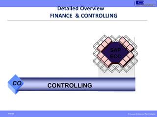 © Copyright Endeavour Technologies
Slide 59
Detailed Overview
FINANCE & CONTROLLING
Finance . .
SAP
ECC
CO CONTROLLING
 