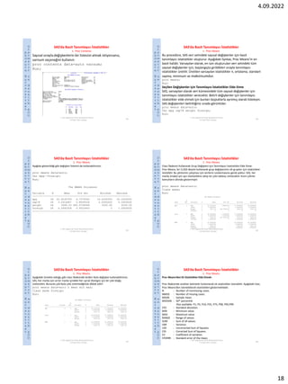 Statistical Analysis Using SAS Package Program | PDF