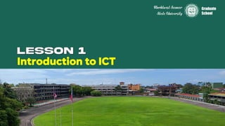 2. Lesson 1 - Introduction to ICT.pdf masters | PDF | Internet for ...