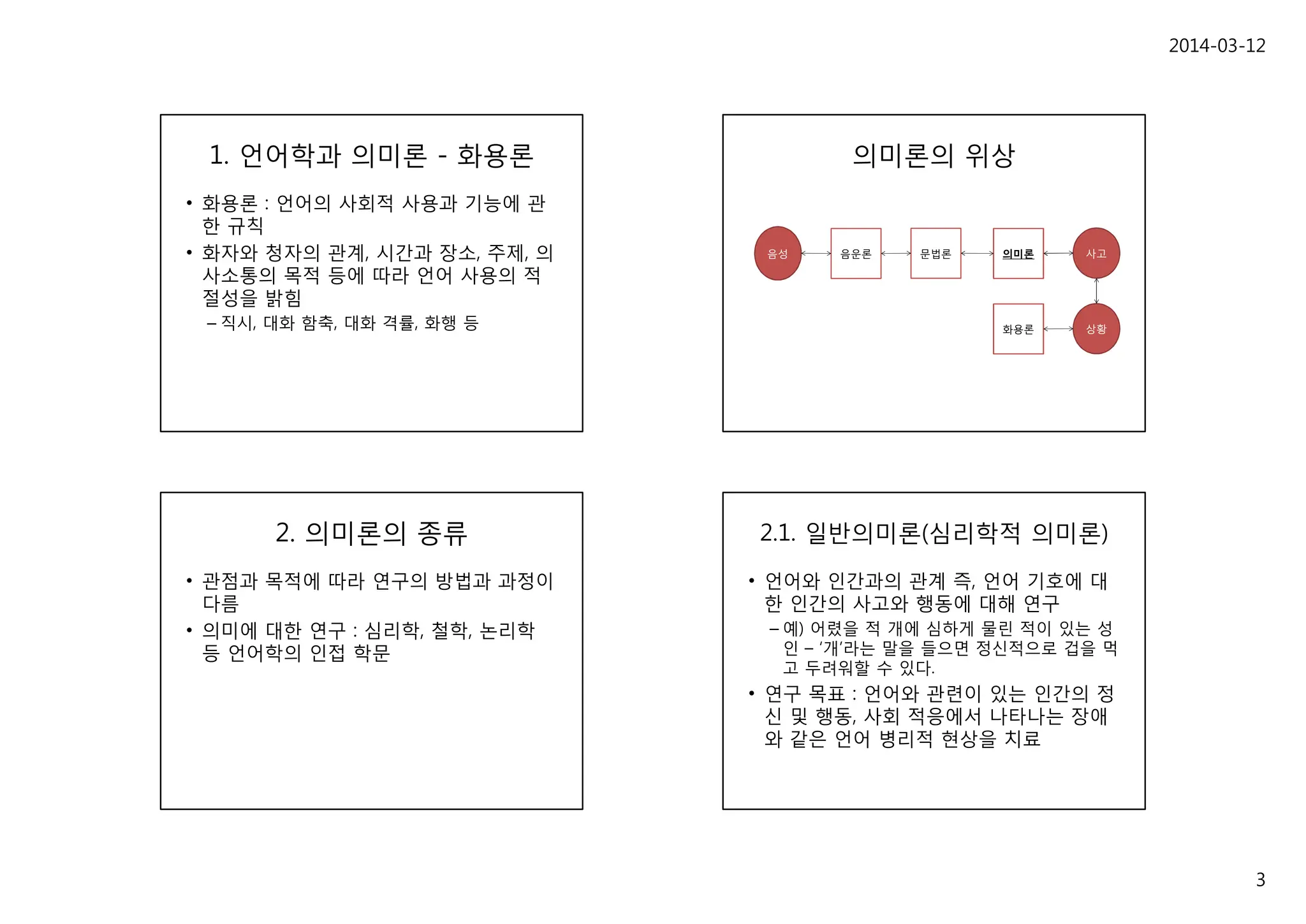 Cau truc y nghia Tieng Han 한국어의 의미구조의미론 개관 | PPT