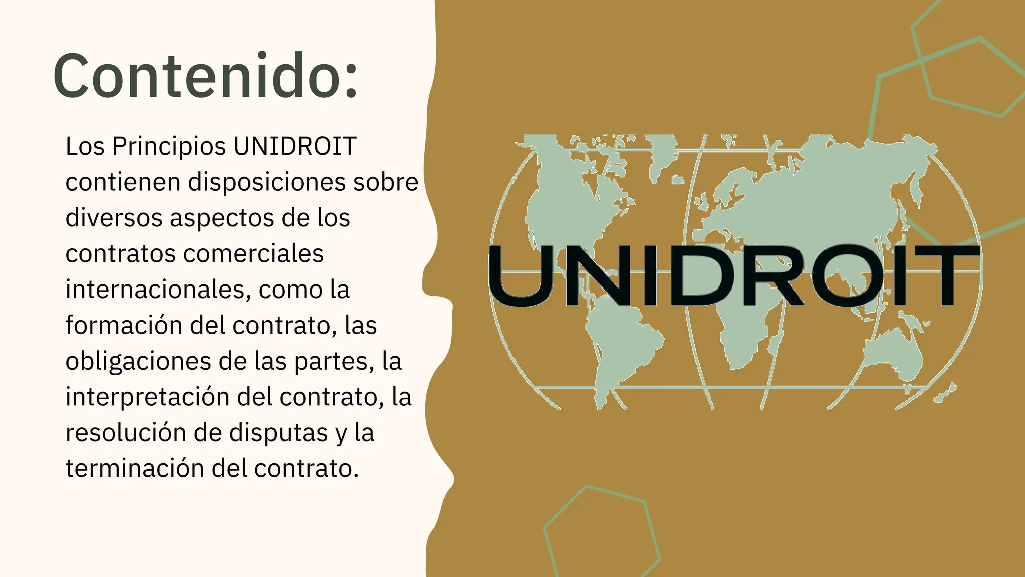 2. Principios Unidroit, diapositivas de contratos - derecho civil | PDF