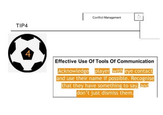 .1
Conflict Management 0
{....-,f,
,_
TIP4
Effective Use Of Tools Of Communication
 