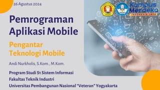 Pemrograman Aplikasi Mobile - 2 Pengantar Teknologi Mobile | PDF