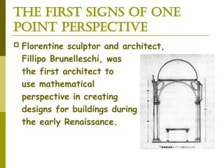 One Point Perspective Presentation Perspective | PPT