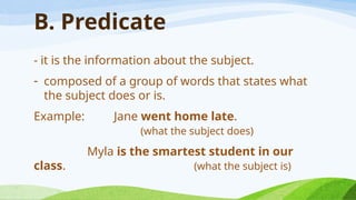 2. Sentence Structure, subject and predicate.pptx