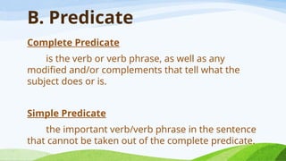 2. Sentence Structure, subject and predicate.pptx