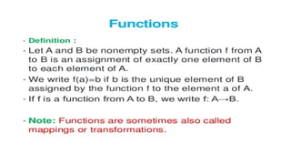 Functions and types of functions Explained | PPT
