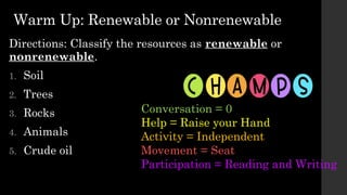 Energy Resources, Impacts of human .pptx