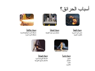 ‫الحرائق؟‬ ‫أسباب‬
 