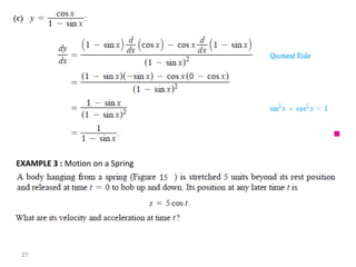 27
EXAMPLE 3 : Motion on a Spring
 