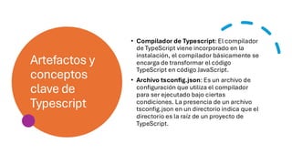2.1 Introducción a TypeScript (Conceptos basicos) | PDF