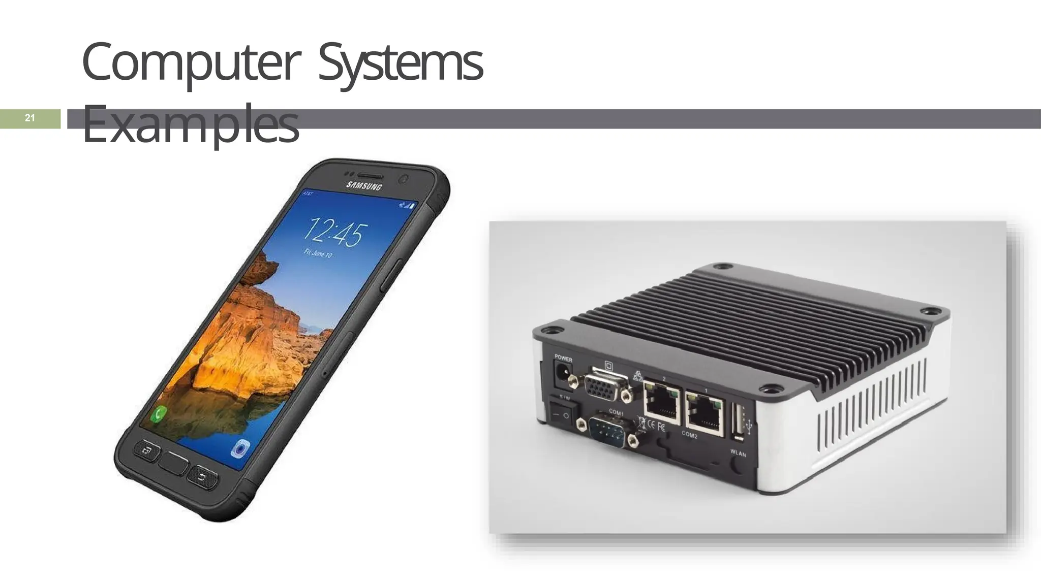 Computer Systems
Examples
21
 