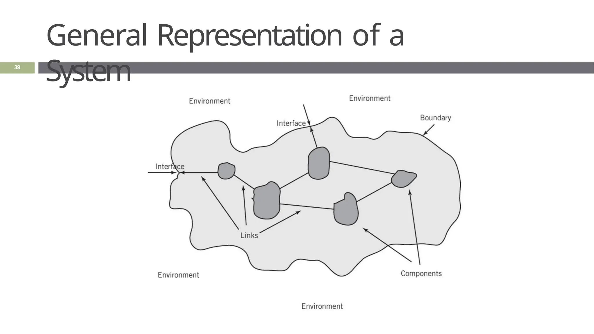 General Representation of a
System
39
 
