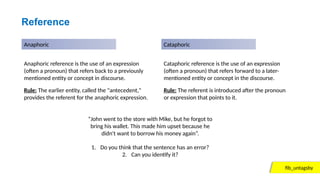 Reference And Inference Reference and Inference in Pragmatic Context | PPTX